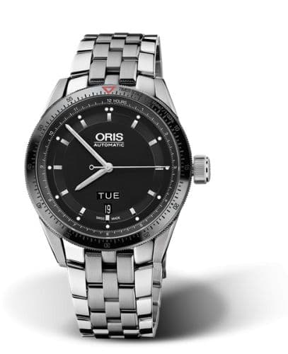Oris Artix GT Day Date Stainless Steel - Ceramic / Black / Bracelet