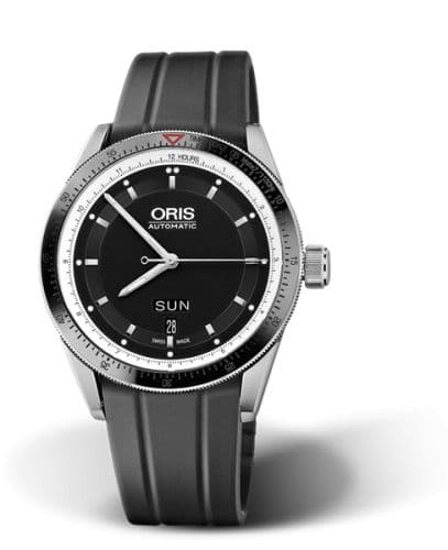 Oris Artix GT Day Date Stainless Steel - Ceramic / Black / Rubber