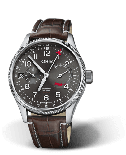 Oris Big Crown ProPilot Calibre 114 Stainless Steel / Grey / Alligator