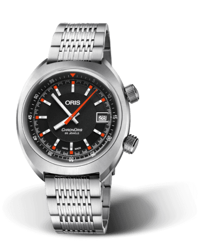 Oris Chronoris Date / Black / Bracelet