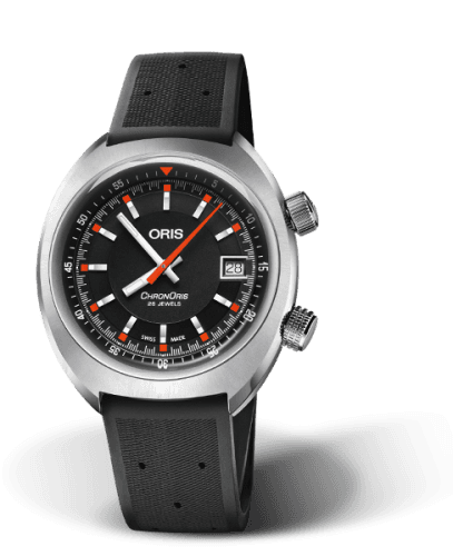 Oris Chronoris Date / Black / Rubber