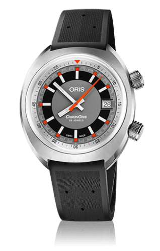 Oris Chronoris Date / Grey / Rubber