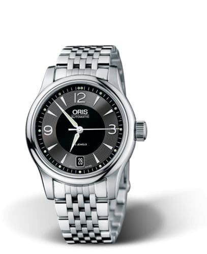 Oris Classic Date 37 Stainless Steel / Black / Bracelet