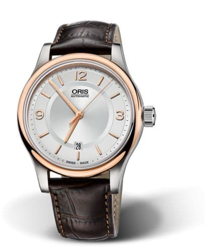 Oris Classic Date 42 Stainless Steel - Rose Gold / Silver