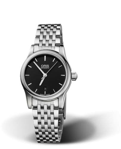 Oris Classic Date Lady 28.5 Stainless Steel / Black / Bracelet