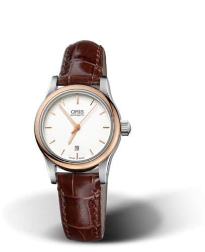 Oris Classic Date Lady 28.5 Stainless Steel - Rose Gold / Silver / Bracelet