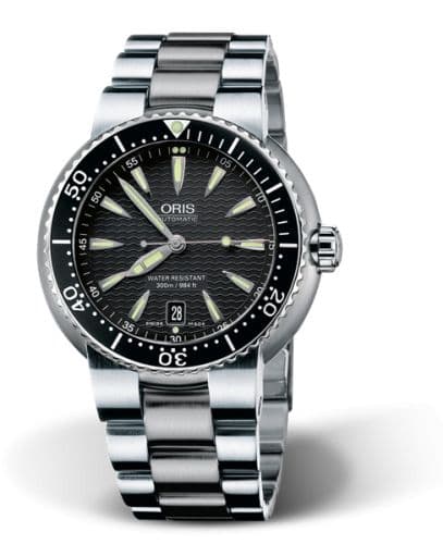 Oris Divers Date Stainless Steel / Black / Bracelet