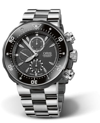 Oris ProDiver Chronograph Titanium / Black / Bracelet