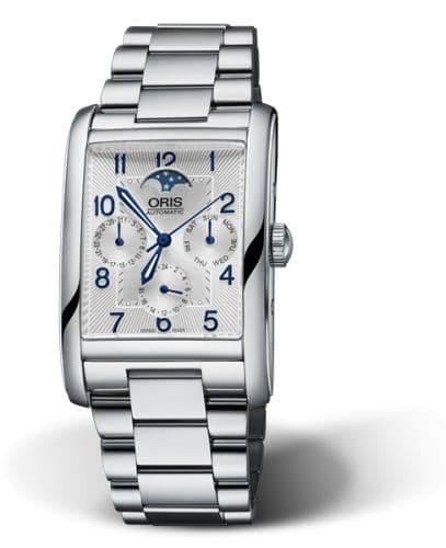 Oris Rectangular Complication Stainless Steel / Silver - Arabic / Bracelet