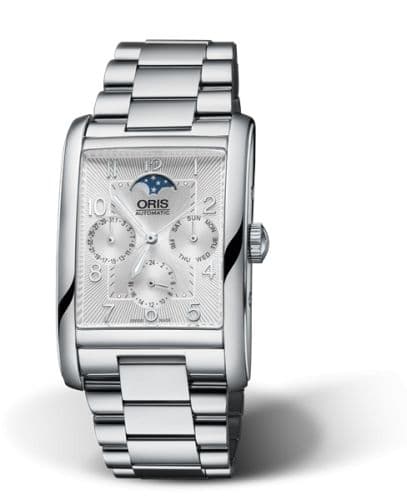 Oris Rectangular Complication Stainless Steel / Silver - Arabic / Bracelet