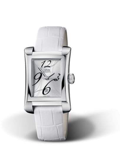Oris Rectangular Date 25.9 Stainless Steel / Silver