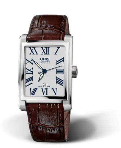 Oris Rectangular Date 30 Stainless Steel / Silver - Roman