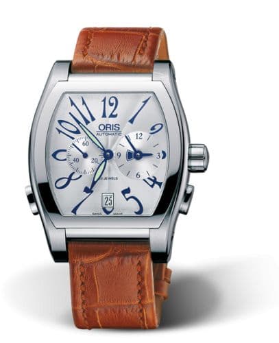 Oris Tonneau Worldtimer Stainless Steel / Silver