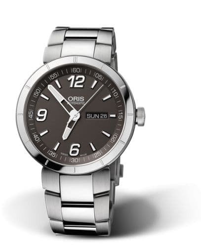 Oris TT1 Day Date Stainless Steel / Grey / Bracelet