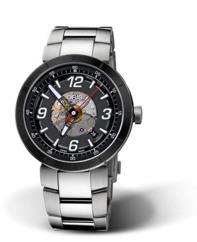 Oris TT1 Engine Date Stainless Steel - Ceramic / Skeleton / Bracelet
