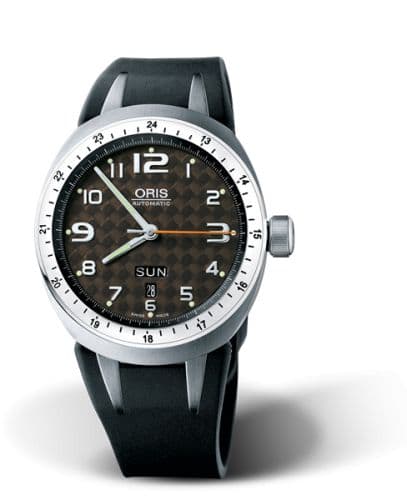 Oris TT3 Day Date Titanium / Brown / Rubber