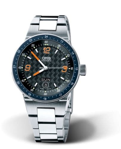 Oris WilliamsF1 Team Day Date 42 Stainless Steel / Black - Rubber / Bracelet