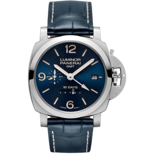 Panerai Luminor 1950 44 3 Days GMT 10 Days Stainless Steel / Blue