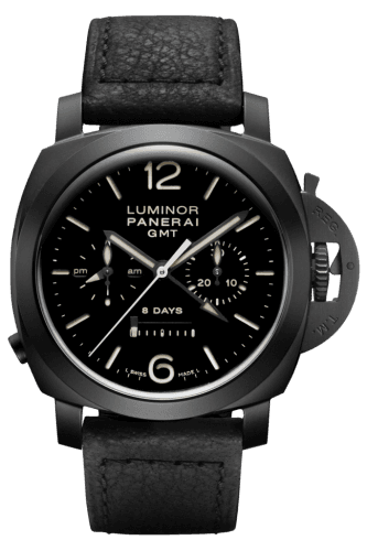 Panerai Luminor 1950 44 Chrono Monopulsante 8 Days GMT Ceramic / Black