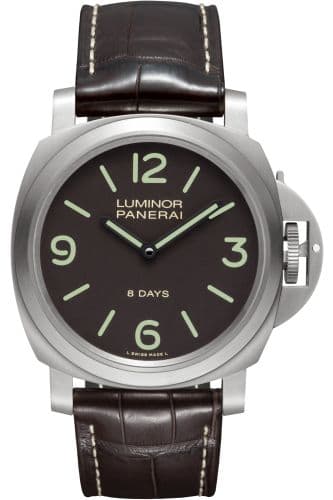 Panerai Luminor Base 44 8 Days Titanium / Brown