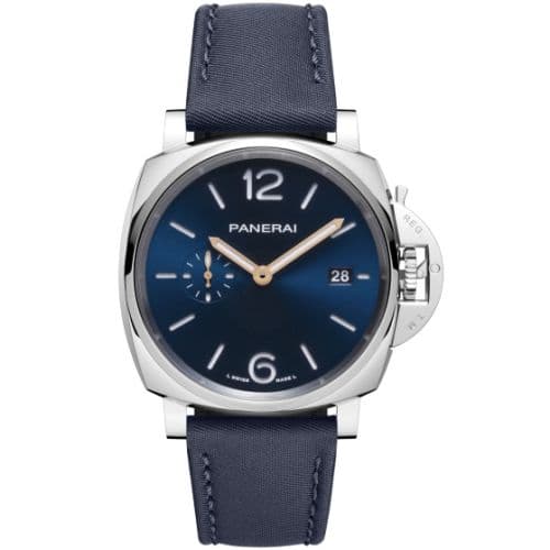 Panerai Luminor Due 42 Automatic Stainless Steel / Blue / Prada Re-Nylon