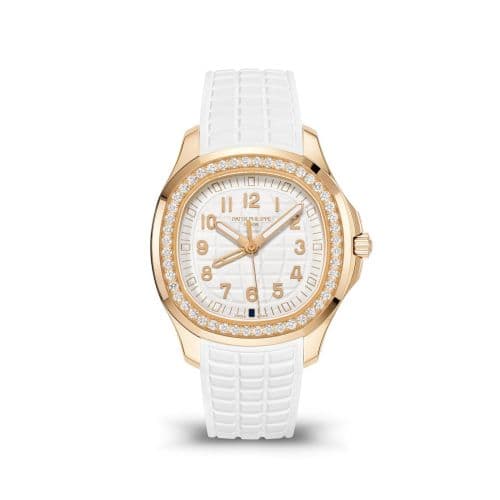 Patek Philippe Aquanaut Luce Travel Time Rose Gold / White