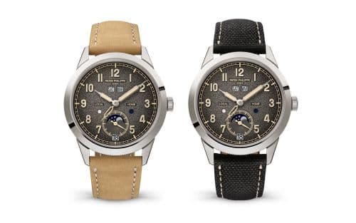 Patek Philippe Calatrava Annual Calendar Travel Time White Gold / Charcoal