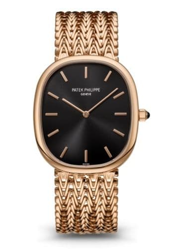 Patek Philippe Golden Ellipse 5738 Rose Gold / Black / Bracelet