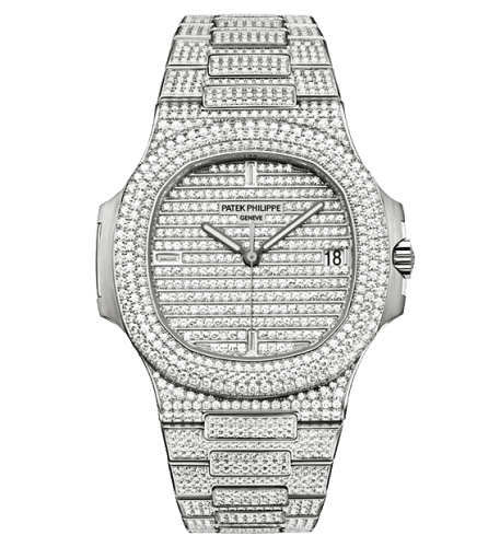 Patek Philippe Nautilus 5719 White Gold Full Diamond