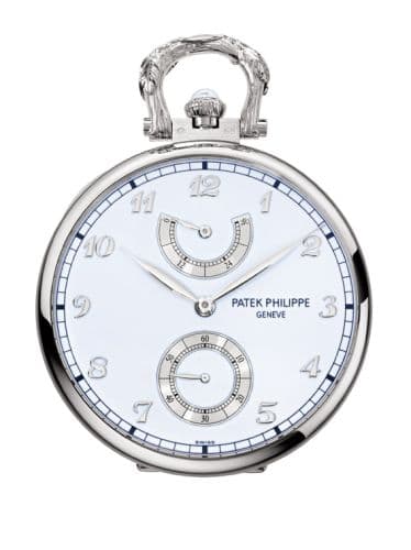 Patek Philippe Pocket Watch Lepine Power Reserve White Gold / Winter Owl