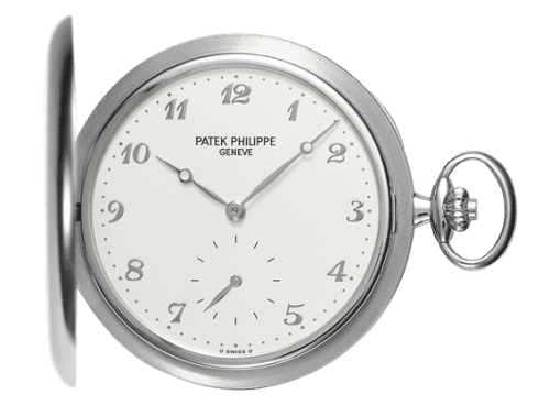 Patek Philippe Pocket Watch Savonette White Gold / Silver