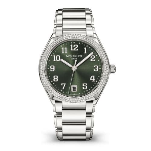 Patek Philippe Twenty-4 Automatic Stainless Steel / Diamond / Olive Green