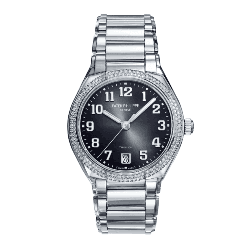 Patek Philippe Twenty-4 Automatic Tiffany Stainless Steel / Diamond / Black
