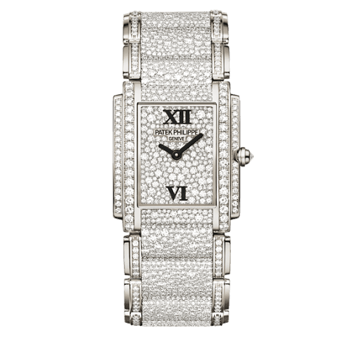 Patek Philippe Twenty~4 4910 White Gold Gridless Diamond
