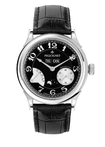 Pequignet Paris Royal Moonphase Black / Silver