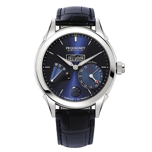 Pequignet Rue Royale GMT Stainless Blue