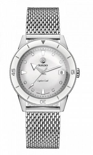Rado HyperChrome Captain Cook 37 White / Mesh