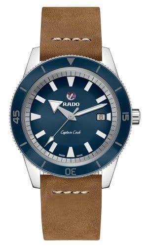 Rado HyperChrome Captain Cook 42 Stainless Steel / Blue / Calf