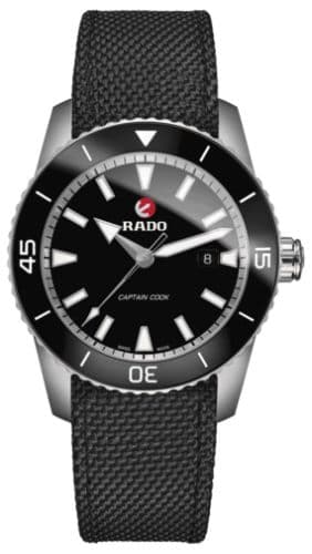 Rado HyperChrome Captain Cook 45 Titanium / Black / Textile