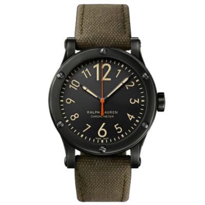 Ralph Lauren Safari 39mm Chronometer Aged Steel / Black