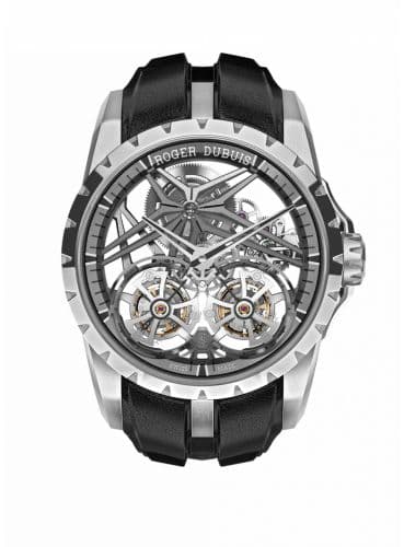 Roger Dubuis Excalibur Double Flying Tourbillon White Gold / Grey
