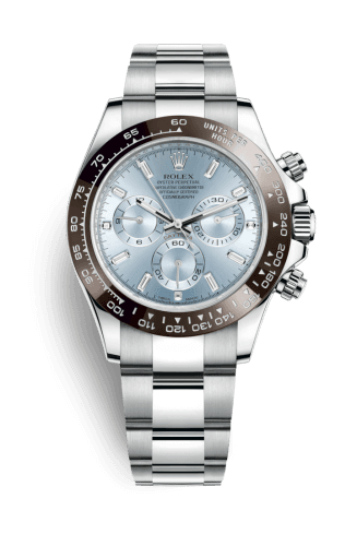 Rolex Cosmograph Daytona Platinum / Cerachrom / Ice Blue - Baguette