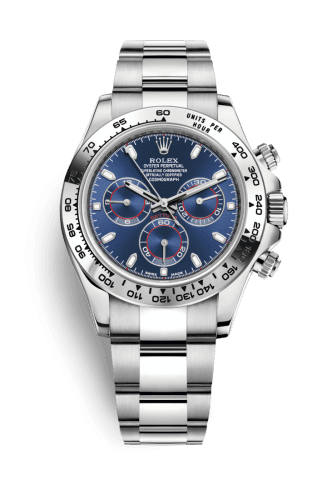 Rolex Cosmograph Daytona White Gold / Blue