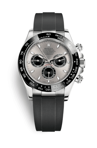 Rolex Cosmograph Daytona White Gold / Cerachrom / Silver / Oysterflex