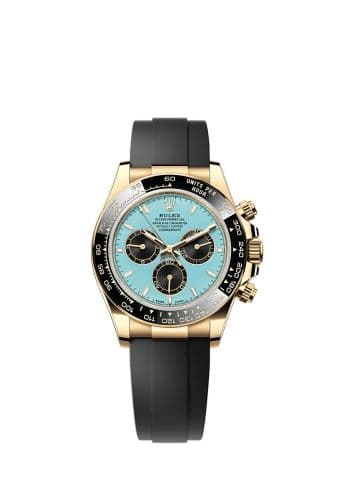 Rolex Cosmograph Daytona Yellow Gold - Cerachrom / Turquoise / Oysterflex
