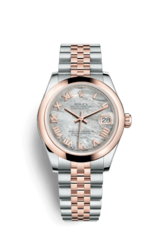 Rolex Datejust 31 Rolesor Everose Domed / Jubilee / MOP Roman