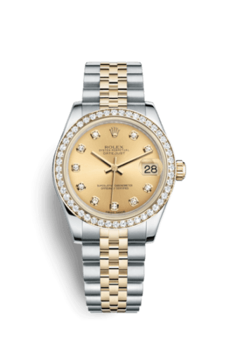 Rolex Datejust 31 Rolesor Yellow Diamond / Jubilee / Champagne Diamond