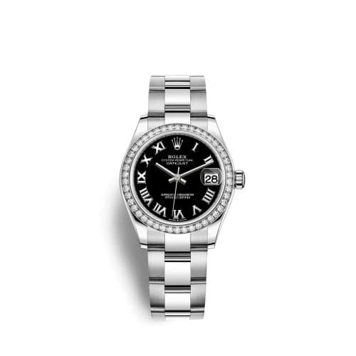 Rolex Datejust 31 Stainless Steel Diamond / Oyster / Black - Roman