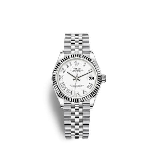 Rolex Datejust 31 Stainless Steel Fluted / Jubilee / White - Roman