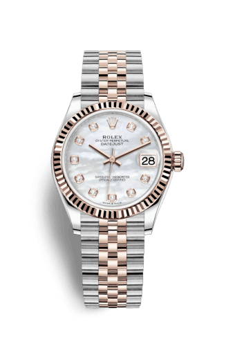 Rolex Datejust 31 Stainless Steel / Rose Gold / Fluted / MOP / Jubilee